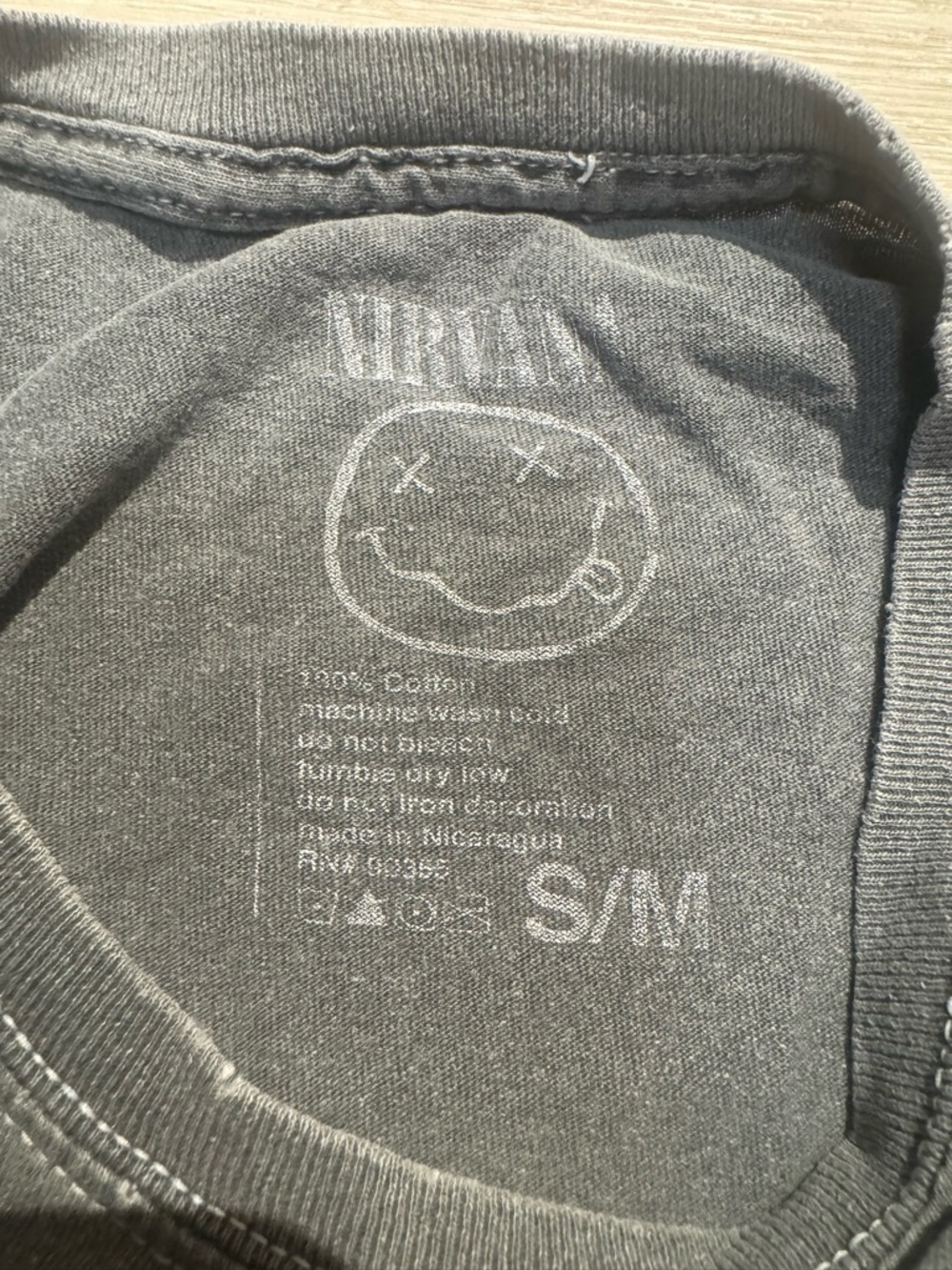 Vintage Nirvana Distressed Band Tee - Picture 4 of 9